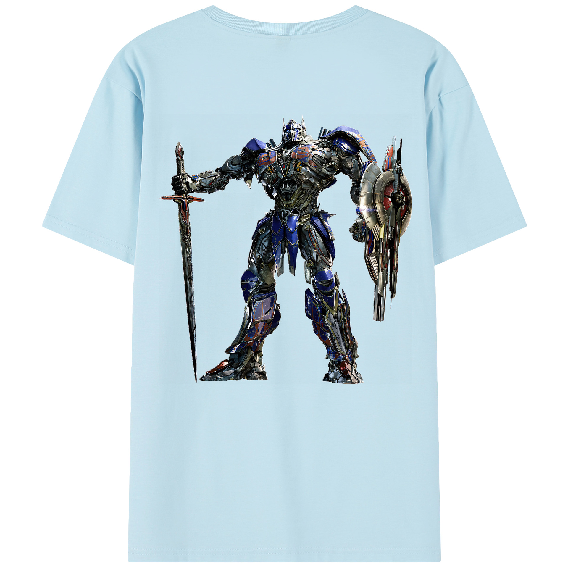 （画像用） Transformers トランスフォーマー 綿100％半袖Tシャツ（背面プリント）